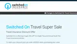 Switched On Insurance coupon verification screenshot