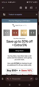 Extra5 coupon verification screenshot