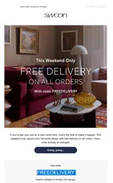 FREEDELIVERY coupon verification screenshot