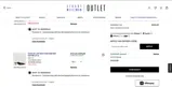 Stuart Weitzman Outlet coupon verification screenshot