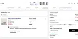 Stuart Weitzman Outlet coupon verification screenshot