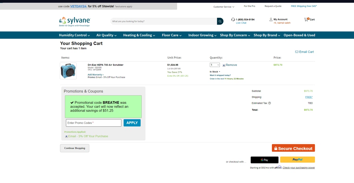 how to use Sylvane coupons