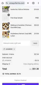 Jhawk90 coupon verification screenshot