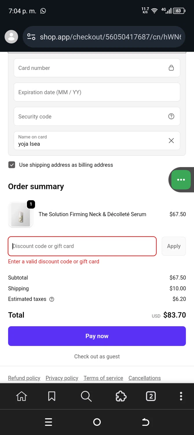 Symbiome discount code screenshot showing code WELCOME15 applied at Symbiome checkout page. Uploaded by SimplyCodes community member Sanchezcarol on Dec 4, 2025