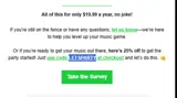 Symphonic Distribution coupon verification screenshot