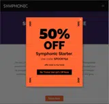 Symphonic Distribution coupon verification screenshot