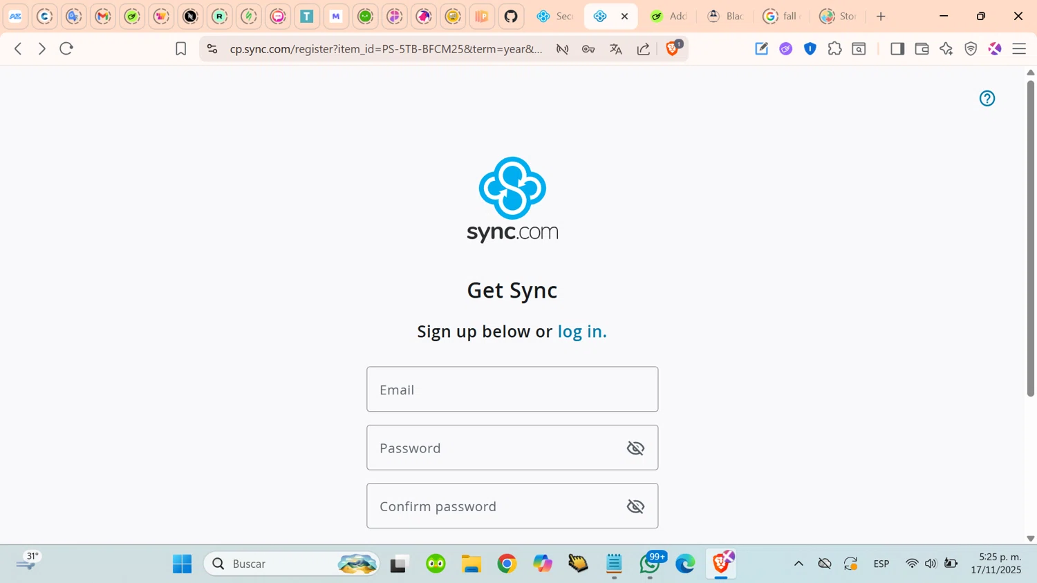 Sync promo code screenshot showing code BFCM25 applied at Sync checkout page. Uploaded by SimplyCodes community member cosita on Nov 17, 2025