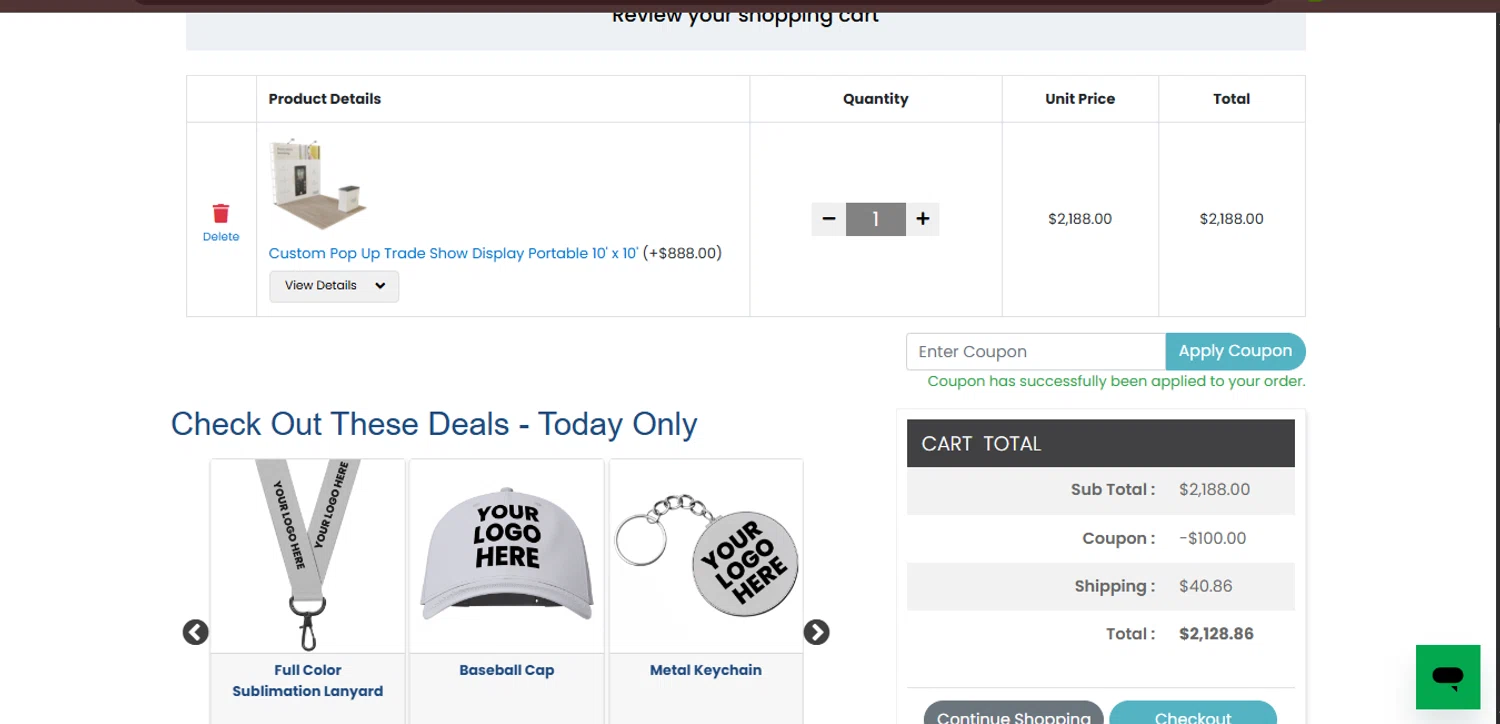 TableCoversNow coupon code screenshot showing code COMEBACK20 applied at TableCoversNow checkout page. Uploaded by SimplyCodes community member juanisaac on Oct 19, 2025