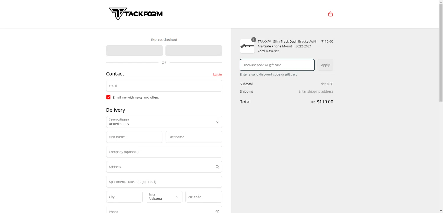 Tackform discount code screenshot showing code FREEDOM15 applied at Tackform checkout page. Uploaded by SimplyCodes community member CashSentinel5495 on Jul 8, 2025