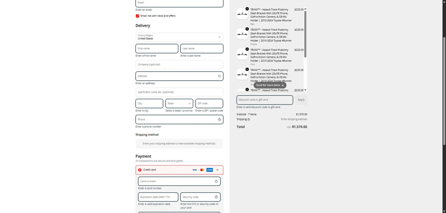Tackform discount code screenshot showing code cybertack applied at Tackform checkout page. Uploaded by SimplyCodes community member MightyMaverick3143 on Jan 25, 2026