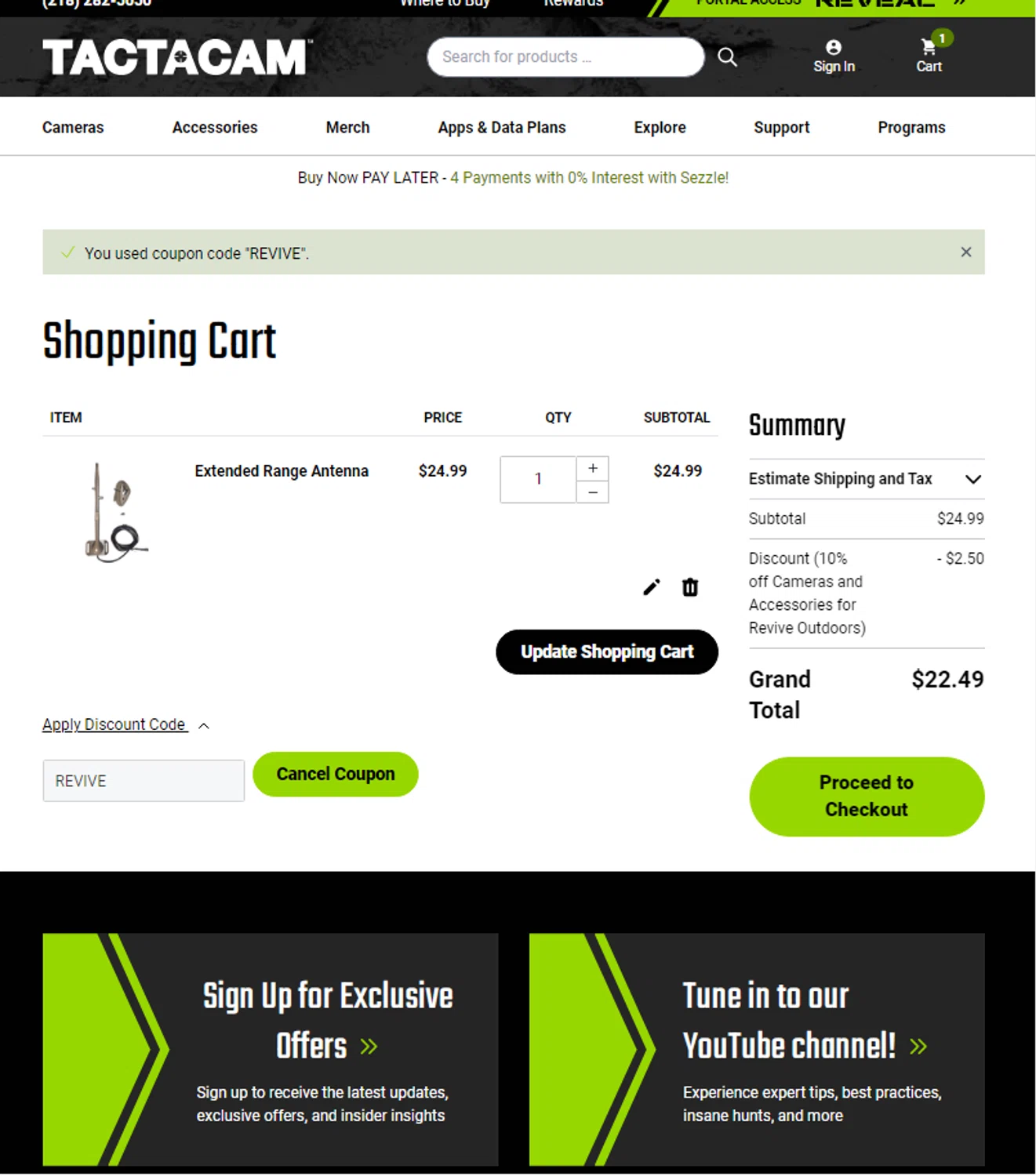 Tactacam Promo Codes 10 Off September 2024