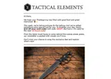 Tactical Elements coupon verification screenshot