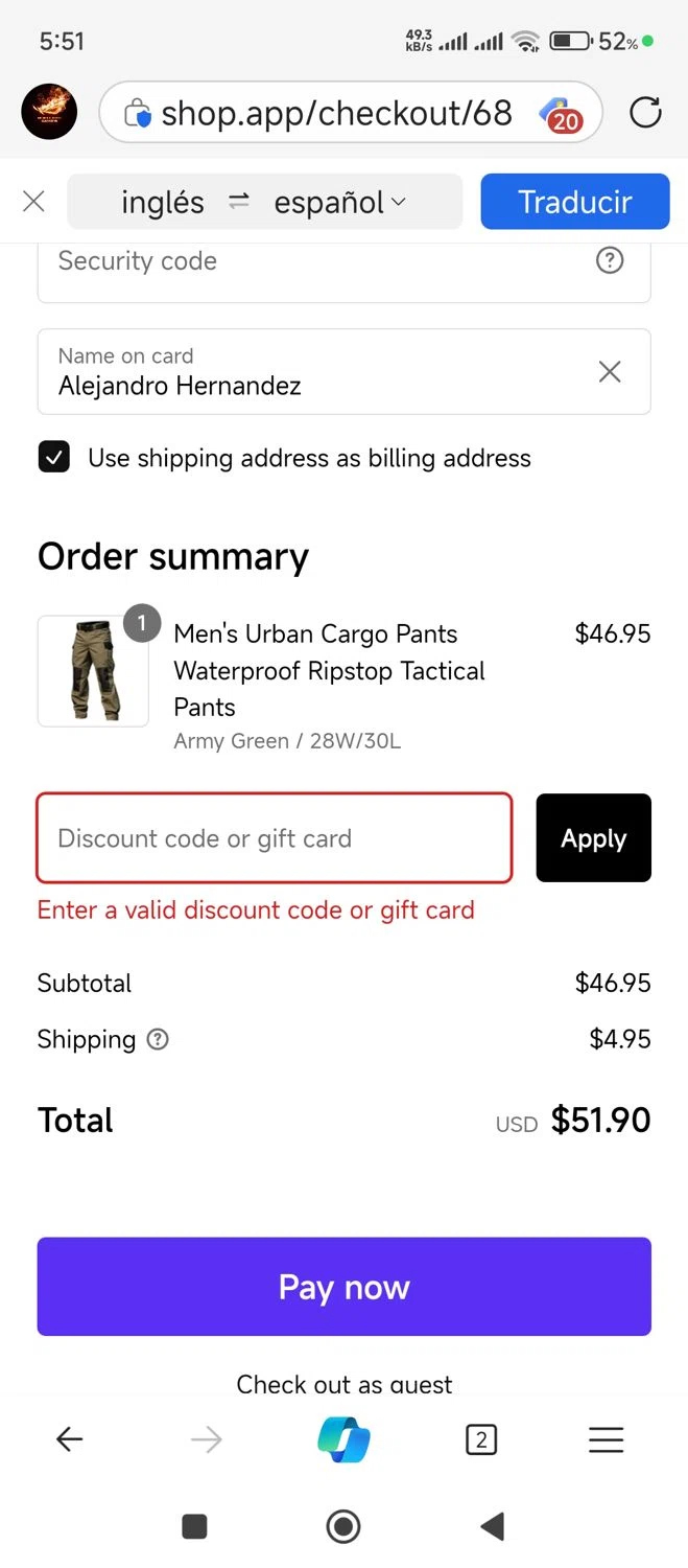 Tactical World Store discount code screenshot showing code XMAS25 applied at Tactical World Store checkout page. Uploaded by SimplyCodes community member RogerFederer on Jan 19, 2025