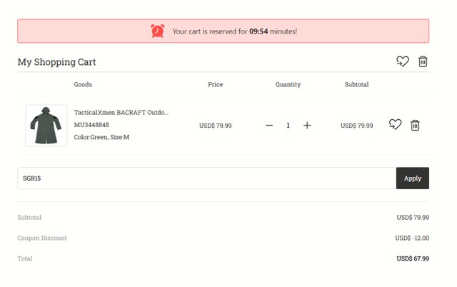 Tactical X-Men checkout page showing Tactical X-Men promo code box | Screenshot taken by SimplyCodes community member on Jun 21, 2025