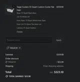 Taiga10 coupon verification screenshot
