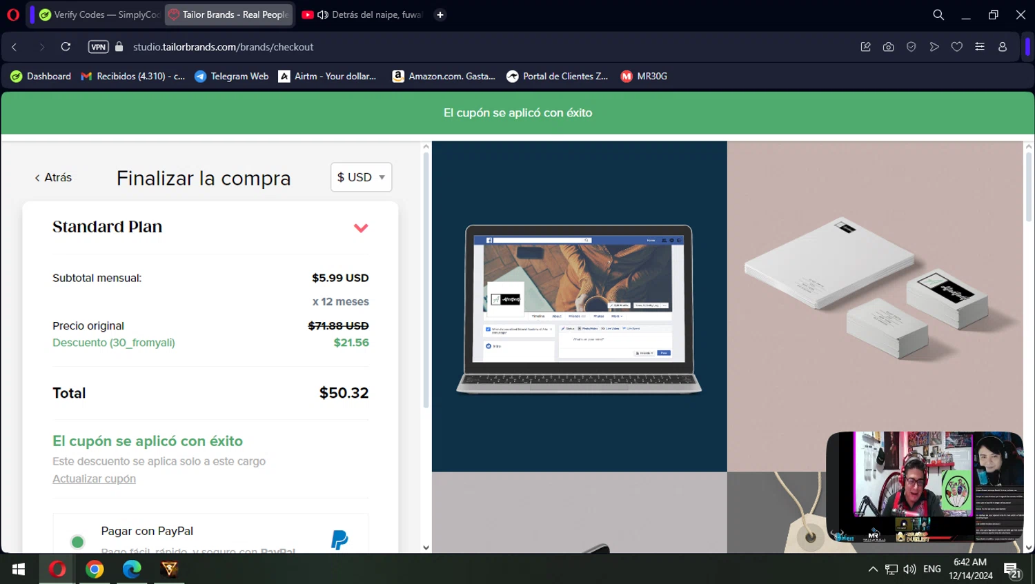 how to use Tailor Brands coupons