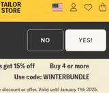 WINTERBUNDLE coupon verification screenshot