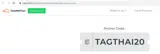 TAGTHAI20 coupon verification screenshot