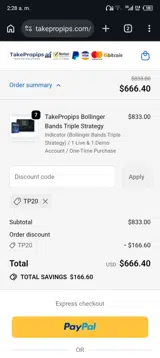 TP20 coupon verification screenshot