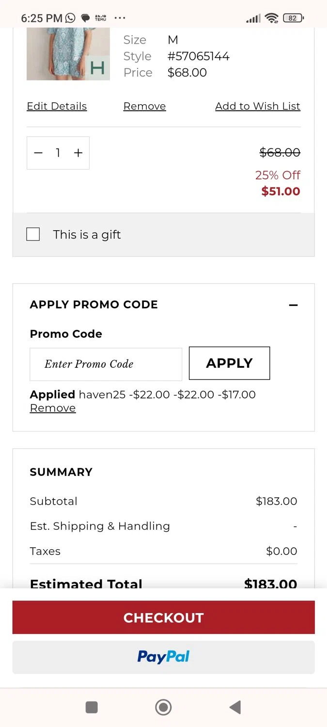 where to use Talbots promo code box