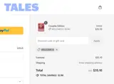 Tales.com coupon verification screenshot