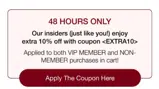 extra10 coupon verification screenshot