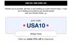 usa10 coupon verification screenshot