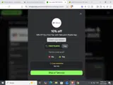 FIRSTYEAR10 coupon verification screenshot