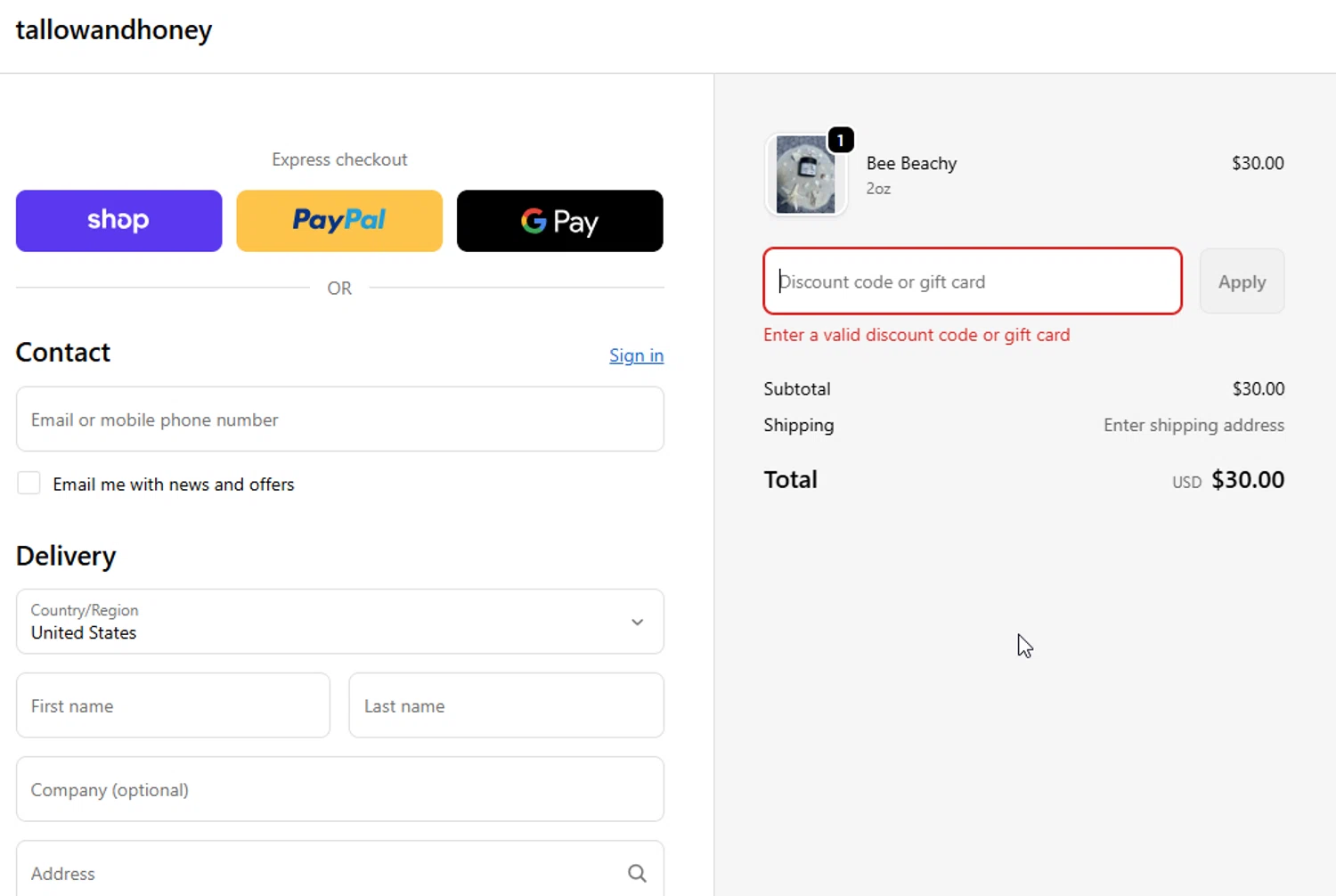 Tallow and Honey discount code screenshot showing code LASTCHANCE applied at Tallow and Honey checkout page. Uploaded by SimplyCodes community member danyx_gx on Dec 18, 2025