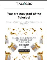 TALOS15 coupon verification screenshot