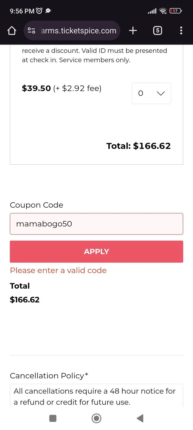 Tanaka Farms promo code screenshot showing code mamabogo50 applied at Tanaka Farms checkout page. Uploaded by SimplyCodes community member juliocoronel038ef0f on May 9, 2025