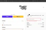 Timber + Gray coupon verification screenshot