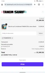 FRANK05700 coupon verification screenshot