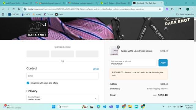 Tani USA checkout page showing Tani USA discount code box | Screenshot taken by SimplyCodes community member on Sep 6, 2025