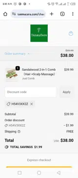 H54V3XX2Z coupon verification screenshot
