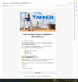 Tanner Tees coupon verification screenshot