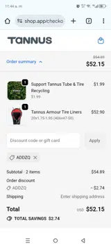 ADDZQ coupon verification screenshot
