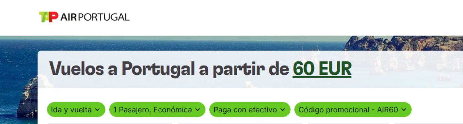 TAP Air Portugal promo code screenshot showing code AIR60 applied at TAP Air Portugal checkout page. Uploaded by SimplyCodes community member RonaldAcunaJr on Feb 26, 2026