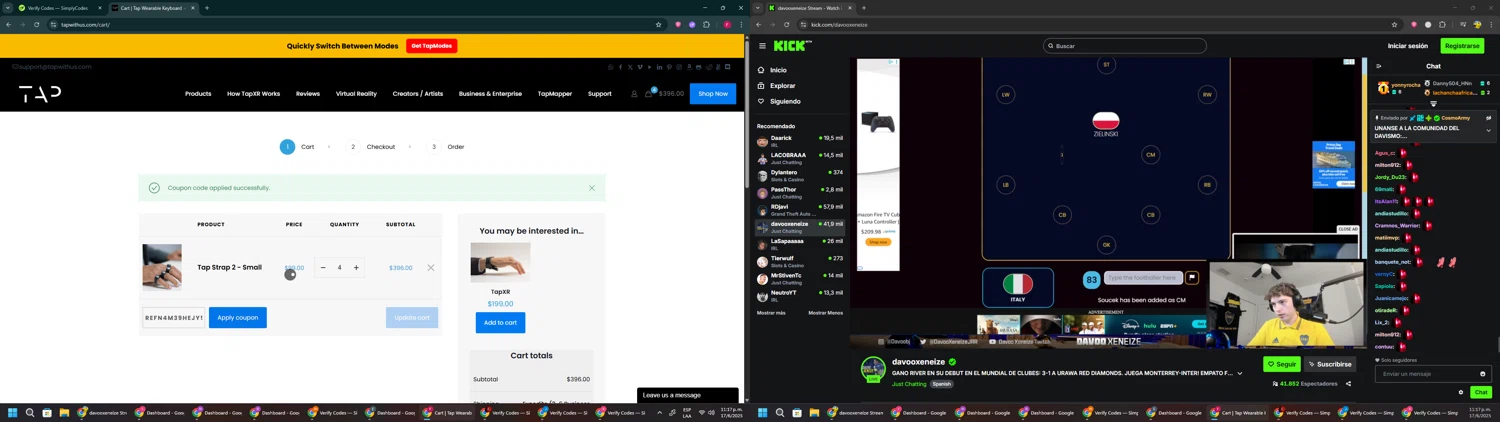 Tap With Us promo code screenshot showing code REFN4M39HEJY5 applied at Tap With Us checkout page. Uploaded by SimplyCodes community member ExtraordinaryVirtuoso281 on Jun 18, 2025