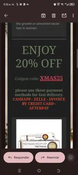 Xmas25 coupon verification screenshot