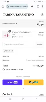 LA10 coupon verification screenshot