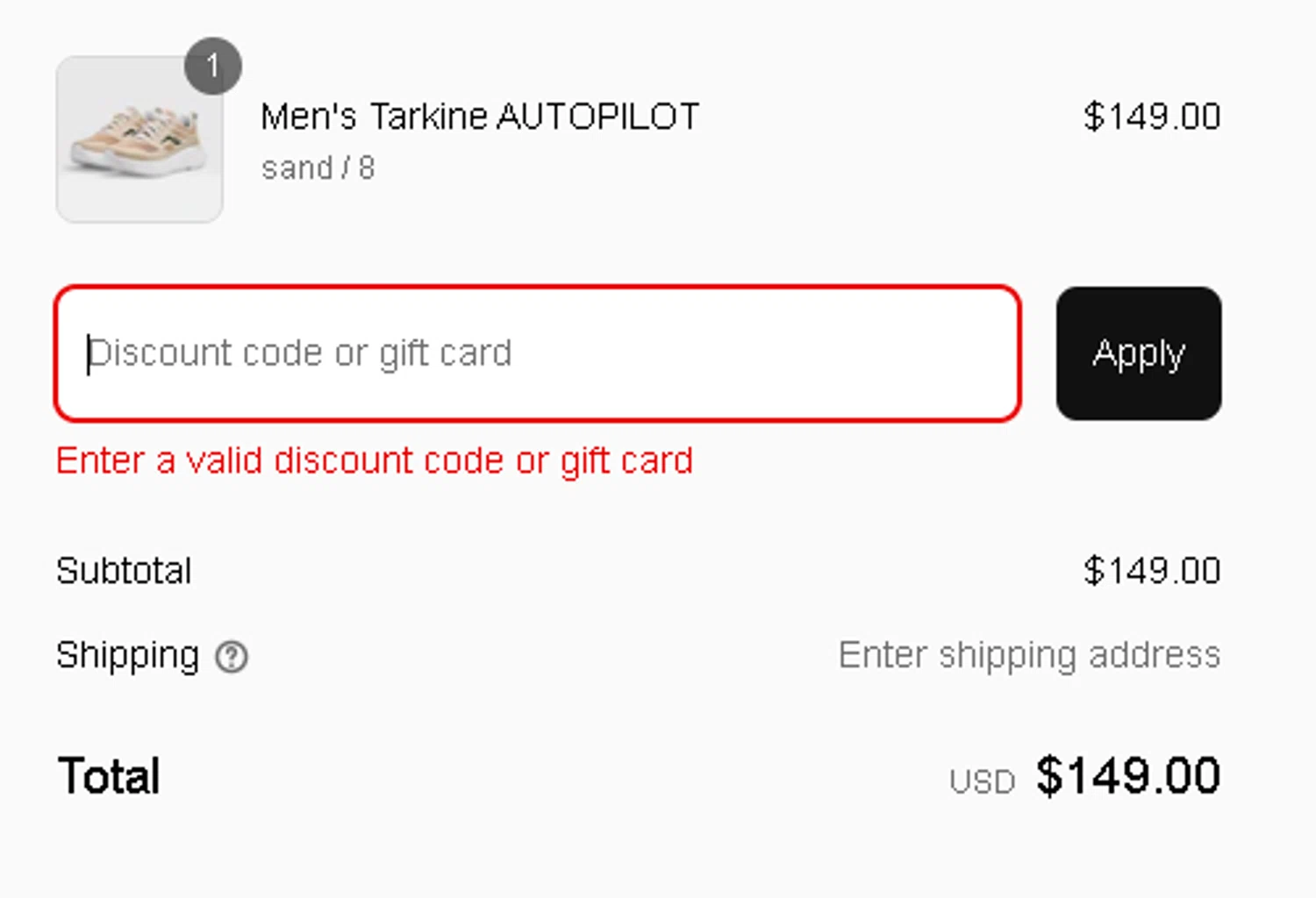 Tarkine discount code screenshot showing code ECO15 applied at Tarkine checkout page. Uploaded by SimplyCodes community member SilverMaestro3583 on Mar 15, 2025