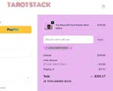 Tarot Stack coupon verification screenshot