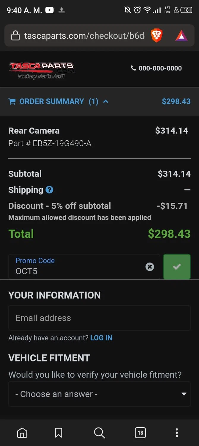 Tasca Parts Promo Codes - 10% Off | January 2025