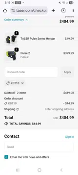 KBT10 coupon verification screenshot