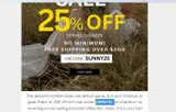 SUNNY25 coupon verification screenshot