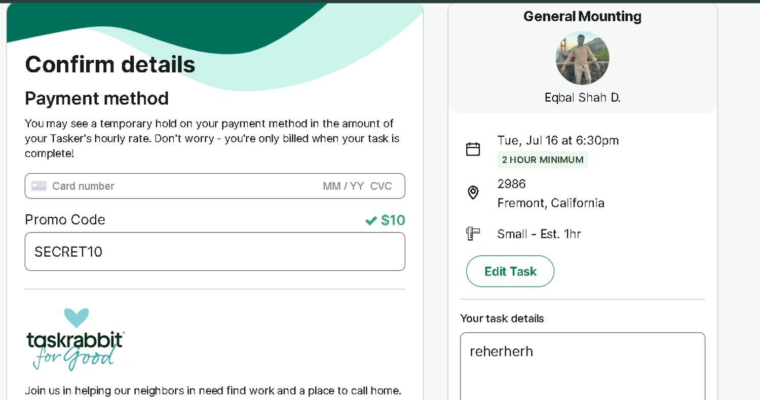 Taskrabbit Promo Codes 10 Off September 2024