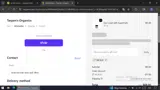 Taspen's Organics coupon verification screenshot