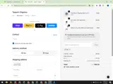 Taspen's Organics coupon verification screenshot