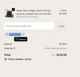 RVLIFESTYLE coupon verification screenshot